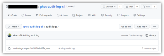 GHEC Audit Log CLI を使って GitHub Enterprise Cloud の監査ログを取得してみた · クラウドCoEの何でも屋